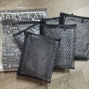 Mary Kay Black and Clear Cosmetic Bag Collection